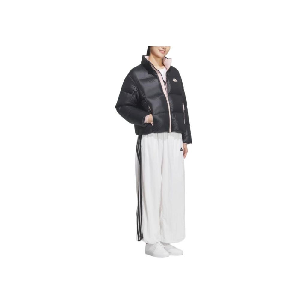 adidas FW25 Lehká péřová voděodolná větruodolná hřejivá sportovní ležérní péřová bunda dámská bunda KQ5506