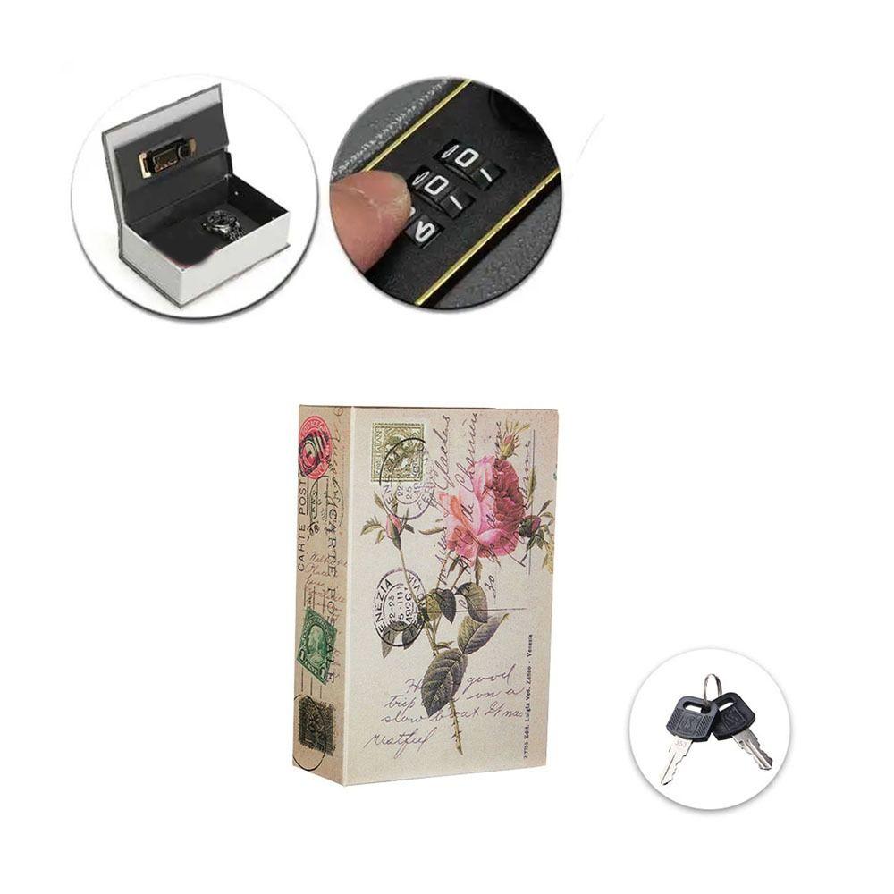 Analog Dictionary Password Security Safe Box Rectangle Key Locker Hidden Dictionary Book Home