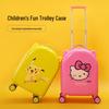 18-Inch Kids' Cartoon Trolley Suitcase with Combination Lock – Ideal Cabin Luggage for Boys and Girls