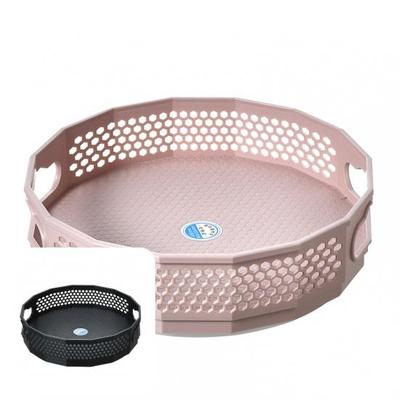 Great Round Rotating Cosmetics Holder High Edge Design Plastic Condiment Storage