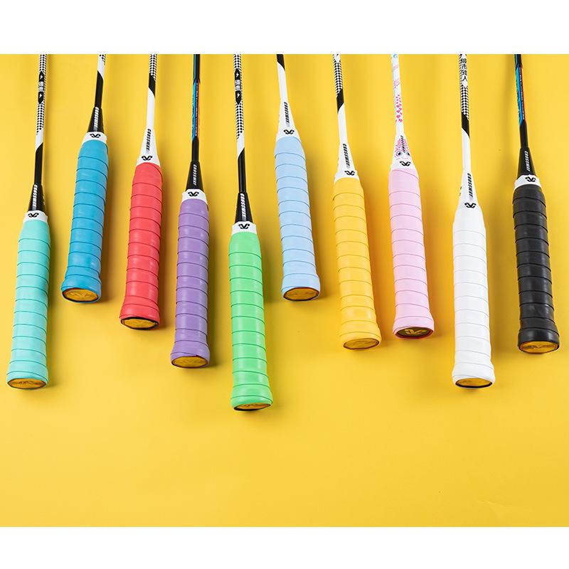 Candy Anti-Slip Sweat-Absorbent Badminton/Tennis Racket Grip - Shock-Absorbing, Individually Packed.