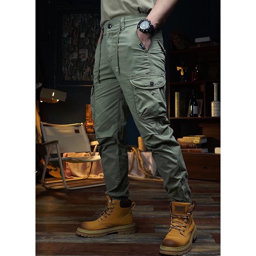 Men's Retro Casual Multi-Pocket Cotton Pants