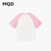 MQD Girls' Academy Style Cartoon Butterfly Raglan Short-Sleeve T-Shirt