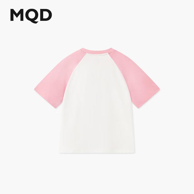 MQD Girls  Academy Style Cartoon Butterfly Raglan Short-Sleeve T-Shirt 130cm