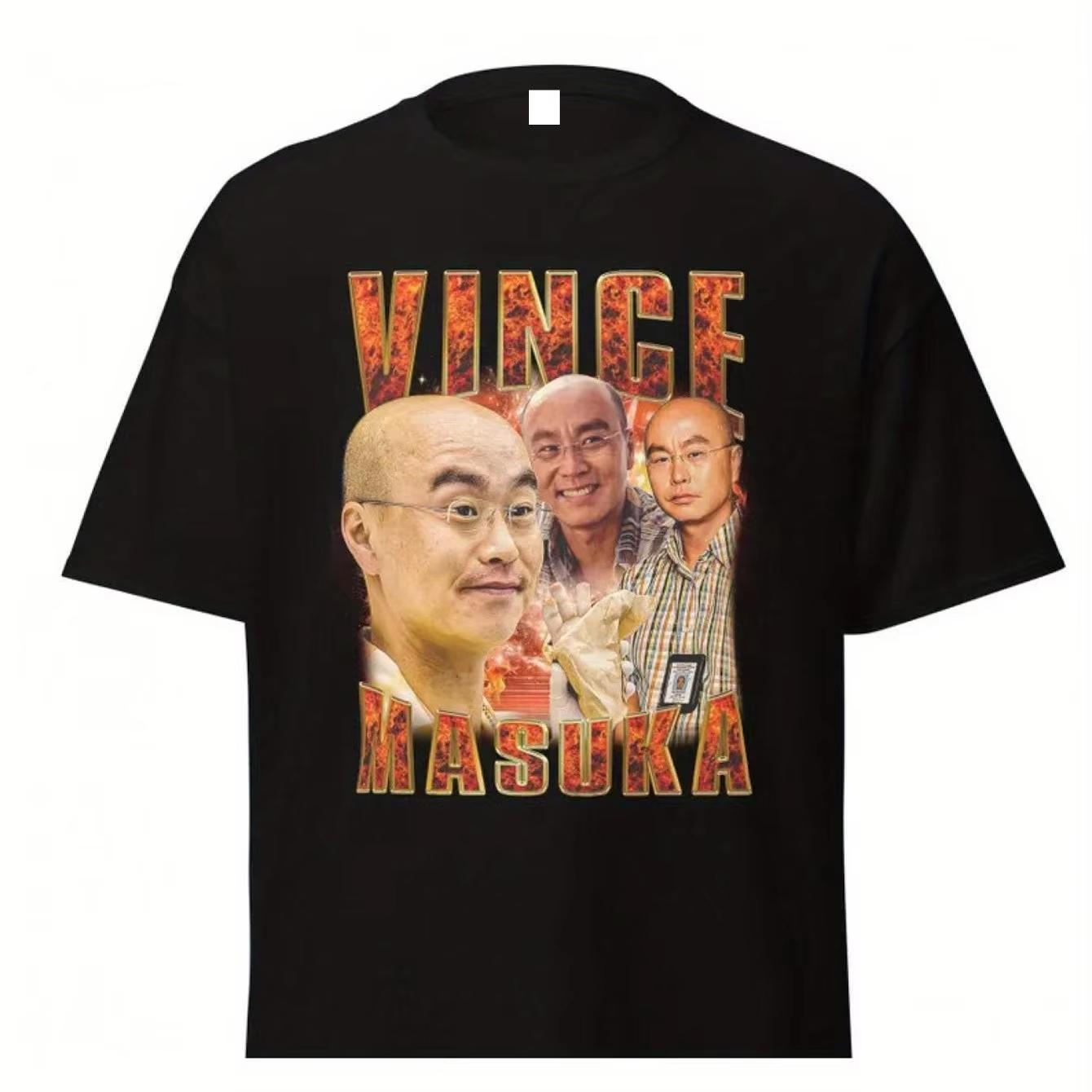 Vince Masuka Tshirt Retro 90s Dexter TV Series Pattern Tshirt Bright Orange and Black Humorous Crime Suspense Fan Shirt S