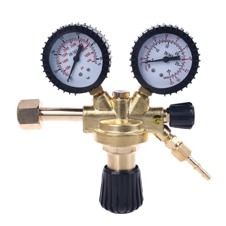 Co2 Regulator Argon CO2 Gauges Pressure Reducer Flow Meter Control Valve Welding