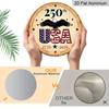 2D Flat1pc Aluminum Independence Day-Themed Wall Decor 7.87 Inches X 7.87 Inches Celebrating the 250th Anniversary Patriotic Decor Suitable for