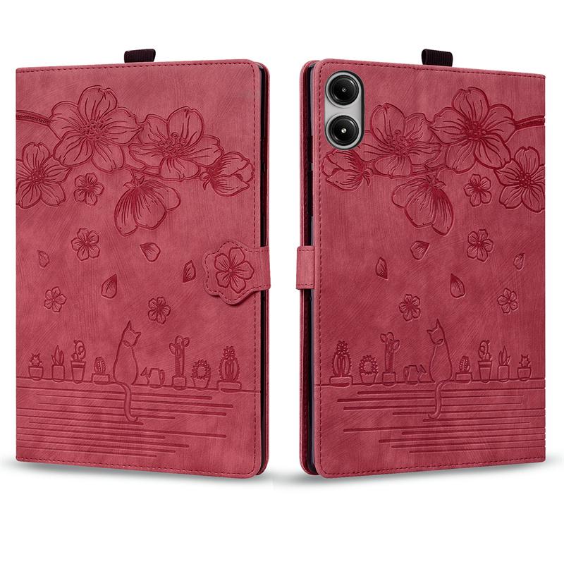 For Xiaomi Redmi Pad 2 Pro Case 12.1" Embossed PU Leather TPU Inner Stand Wallet Cover For Redmi Pad 2 Pro 12.1 inch 2025 Case