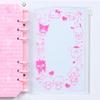 Sanrio L-size Photo Pocket Album (Enjoy Idol) Characters PVC Approximately 18 Cm Wide 3.3 Deep 22 High 6-hole Type 12 Sheets (48 Pockets) Binder