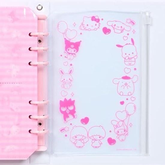 Sanrio L-size Photo Pocket Album (Enjoy Idol) Characters PVC Approximately 18 Cm Wide 3.3 Deep 22 High 6-hole Type 12 Sheets (48 Pockets) Binder