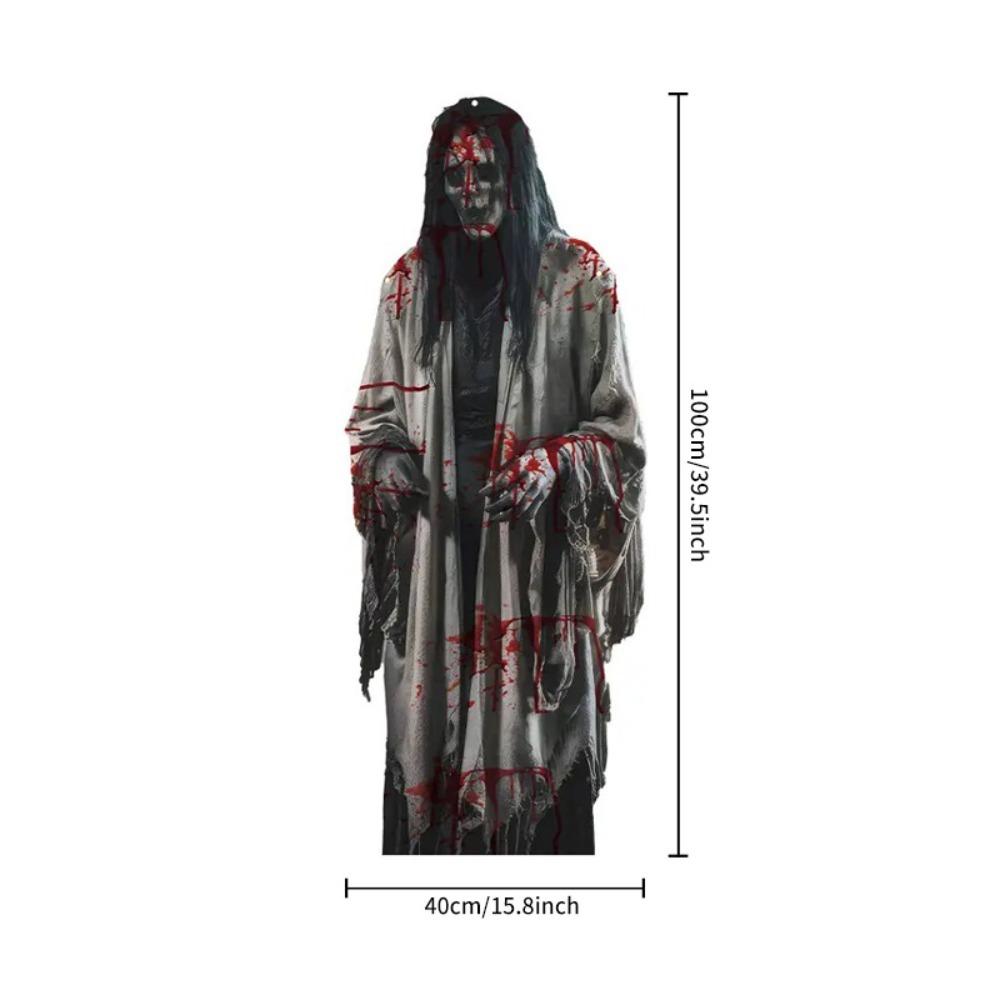 Irregularly Halloween Eaves Decorative Banners Clear Printing Spooky Atmosphere Banner Party