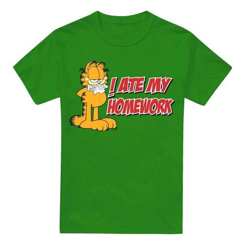 Garfield Mens I Ate My Homework T-Shirt