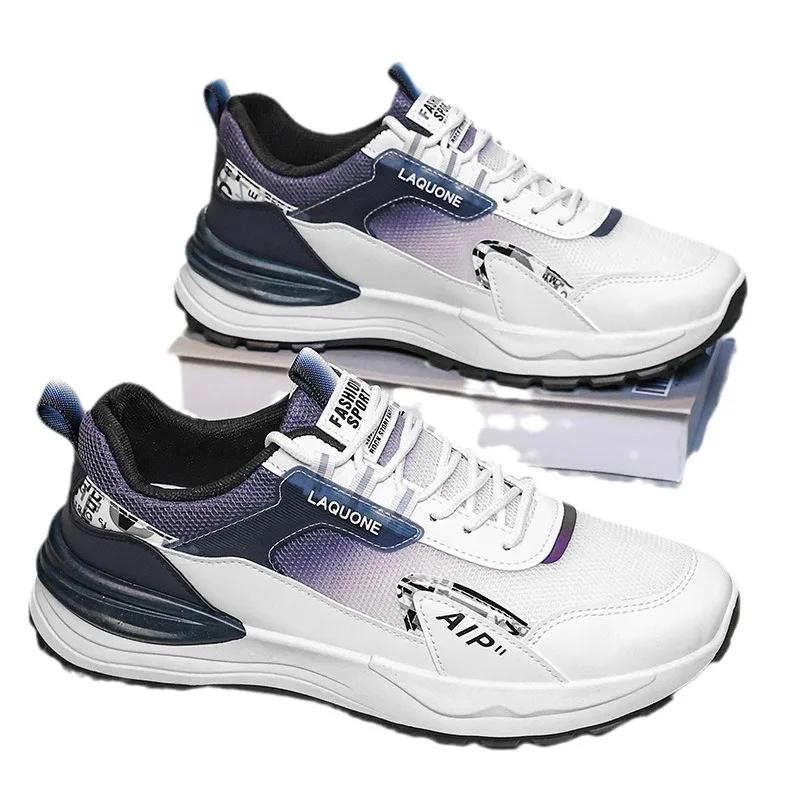 Classic luxury men's casual shoes New fashionable and versatile mesh breathable outdoor morning running sports shoes sneakers