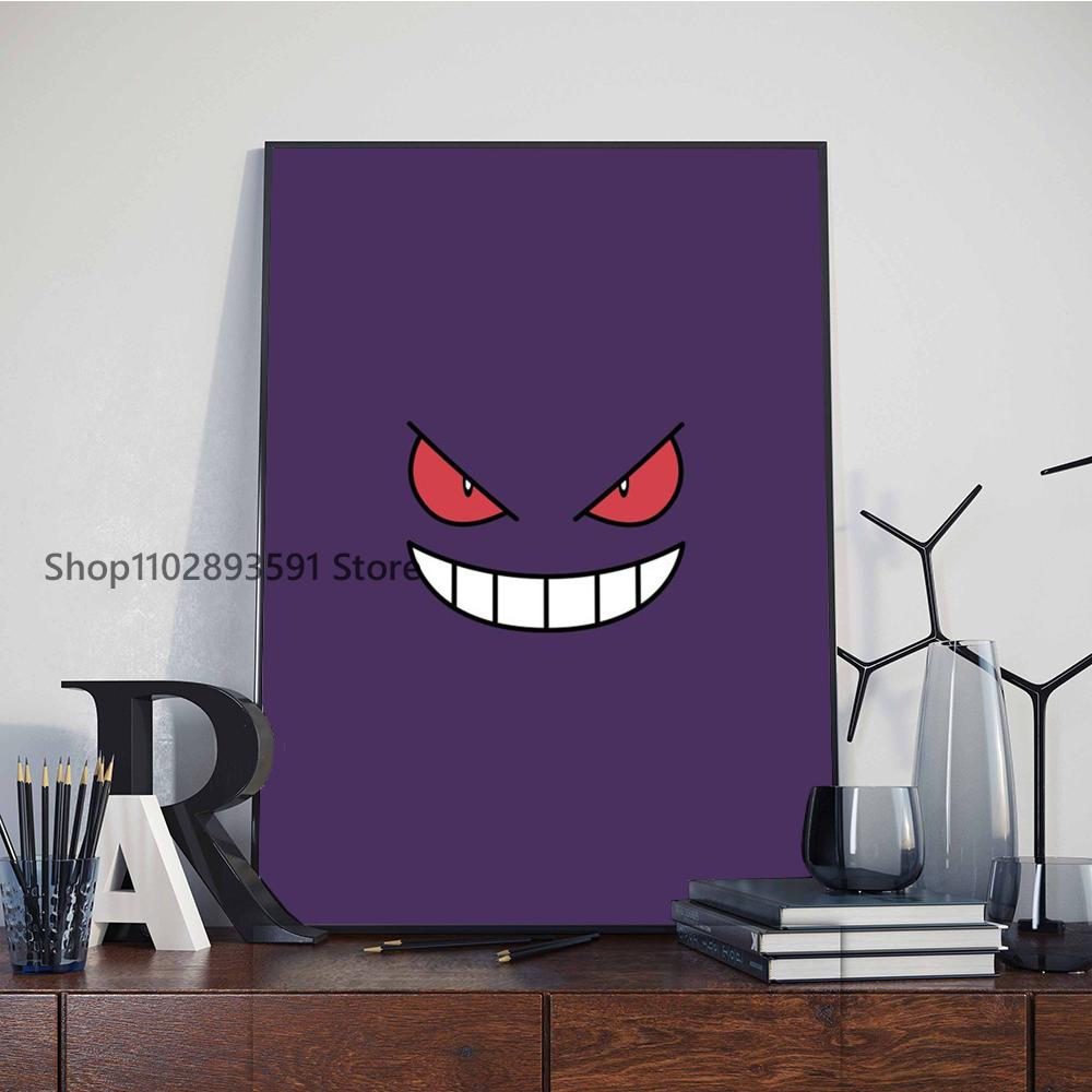 1pc Pokemon Poster Paper Print Home Bedroom Entrance Bar Cafe Art Painting Decoration