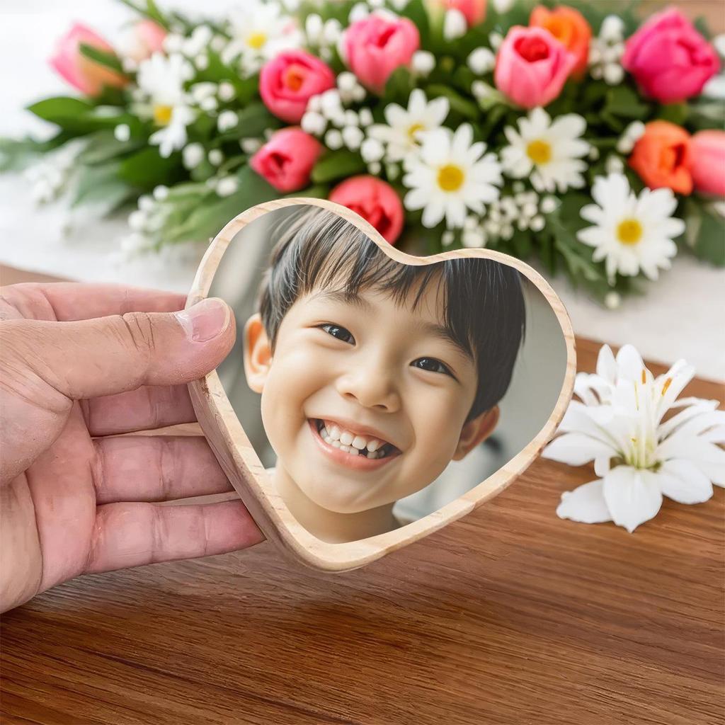 Holz-Erinnerungsbox für Milchzähne und Lanugohaare für Kinder