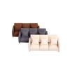 Realistic Sofa Model Figure with Three Seats Design Miniature Furniture for 1/12 Scale Doll House Scene Landscape Props