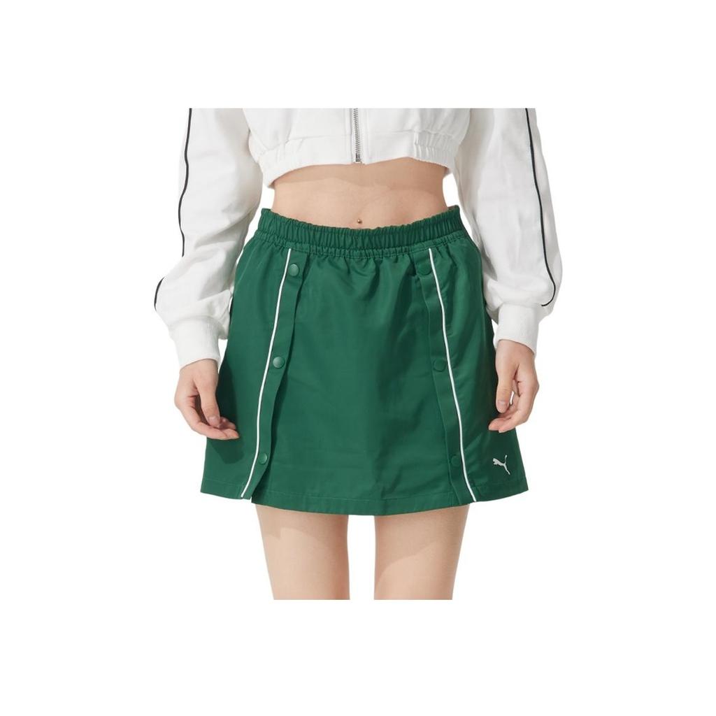 Puma Breathable Fashion Versatile Sports Casual Skirt Women Skirts Green 631727-60