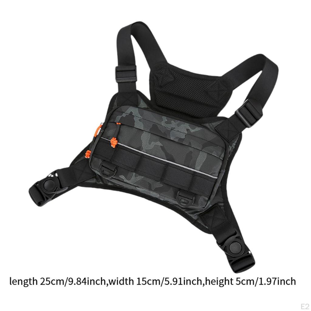 Chest Bag for Men Adjustable Vest Workouts Rock Climbing Travel