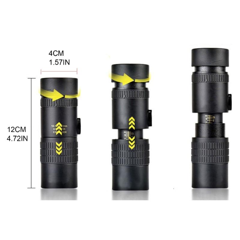Monocular Telescope Super PrismZoom Mini Binoculars Compatible for Bird Watching Hunting HighDefinition 10-30X30mm