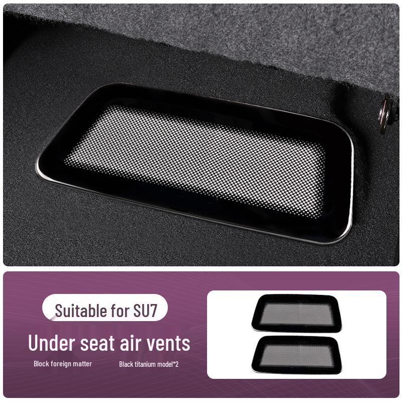 Xiaomi SU7/YU7 Under-Seat Air Vent Dustproof Net & Anti-Clog Cover for Car Interiors