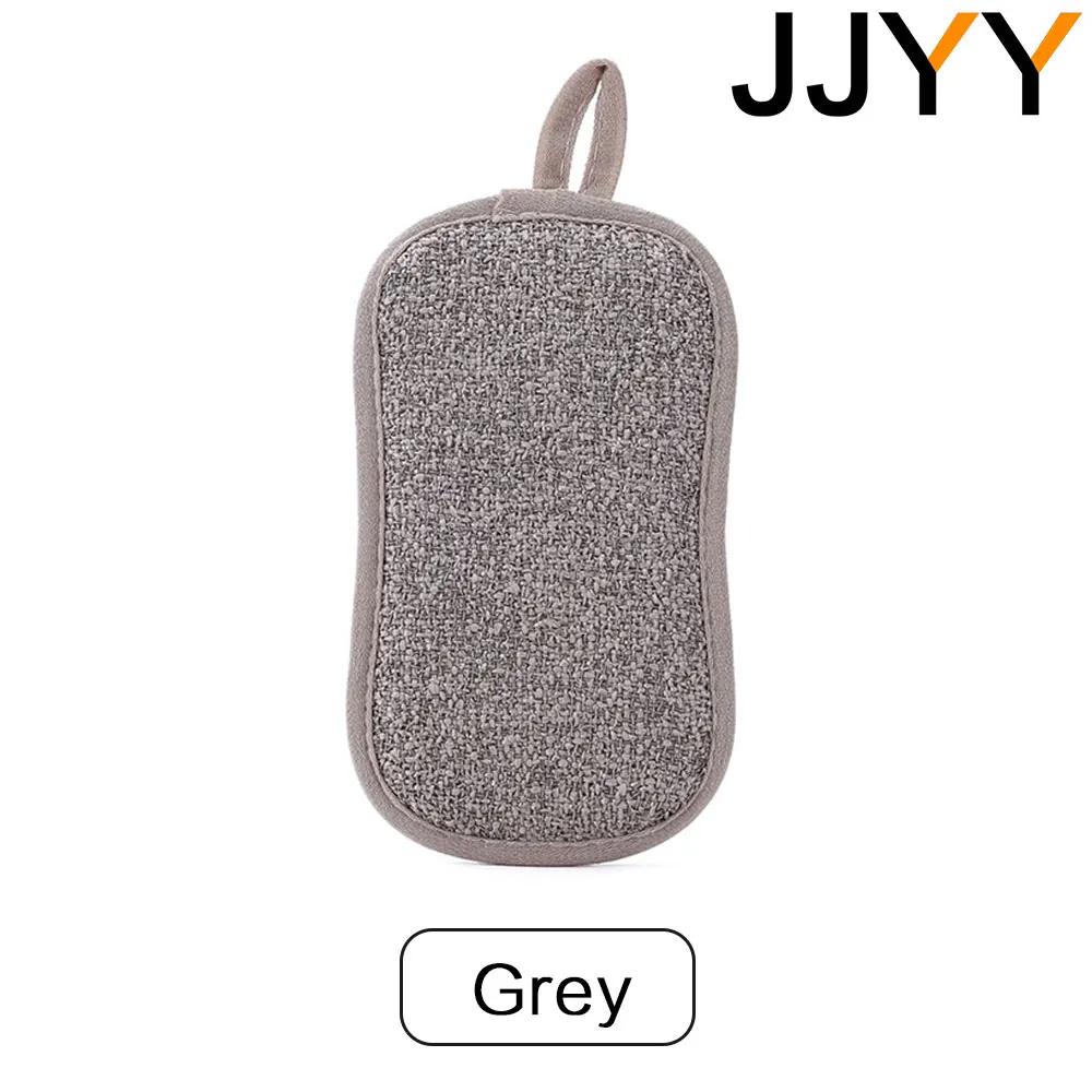 

JJYY наждачная губка Magic Wipe Cloth Brush Pot Rust и дезактивация Artifact Scouring Pad 1PC серый