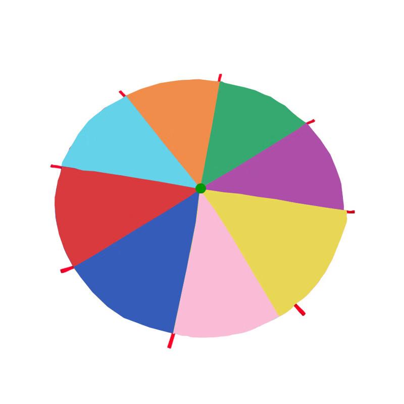 

WEZHO Outdoor Rainbow Parachute