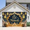Golden Mosques and Lanterns Backdrop,Creating Festive Atmosphere,for Event Decor,Studio Photography,Event Supplies