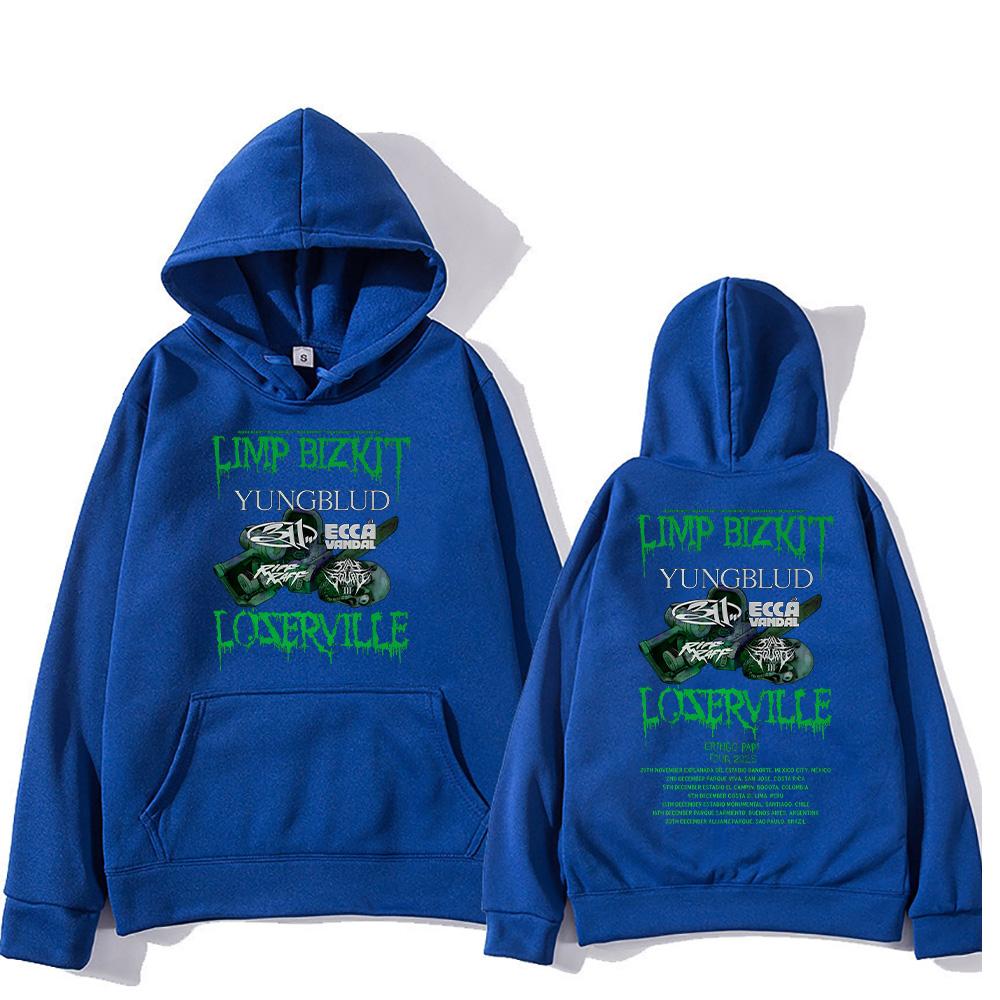 

Limp Bizkit Loserville Tour Hoodies Rock Band Limp Bizkit Graphic Weashirts Men Women Hip Hop Casual Oversized Unisex Pullovers 3XL