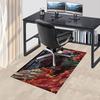 1 alfombrilla para silla de oficina Fire and Blood, Alfombrilla para decoración del hogar, Alfombrilla temática de fantasía, Alfombrilla duradera, Decoración de dragón, Adecuada para amantes de la temática de fantasía