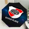 Club Atlético River Plate Print Automatic Umbrella, 8 Rib Iron Frame, Plastic Handle, Suitable for Outdoor Travel &Daily , Ideal Gift
