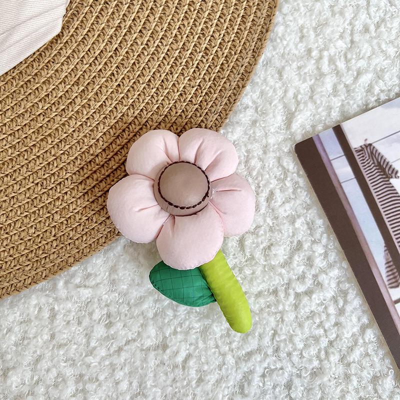 

2025 Корейская вязаная универсальная плетеная сумка-ведро с цветочным дизайном