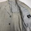 Lanvin STUDIO Wełna Len Wiosna Lato Marynarka Krawiecka R52-47 Męska L Jasnoszara Na Pół Podszyta cBH627(UŻYWANY)