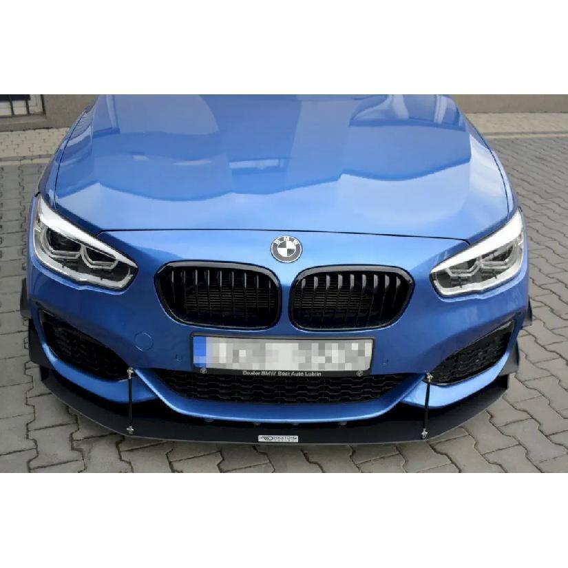 2PCS Universal Front Lip Splitter Strut Rod Krawatte Unterstützung Bar Für BMW F20 F21 M Sport 2015-Fließheck auto Zubehör
