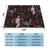 Damon Salvatore Flannel Throw Blanket The Vampire Diaries Blanket for Bed Bedroom Warm Plush Thin Quilt