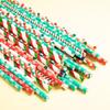 Tableware Paper Biodegradable Drinking Straws Christmas Decoration Party Supplies Bar Tools