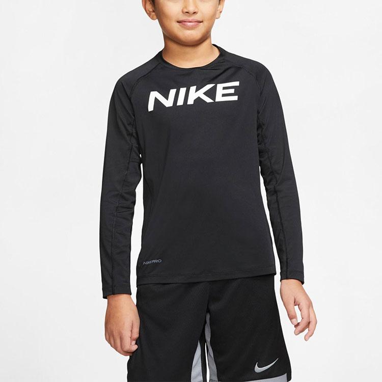 Nike Pro Quick-Dry Training Long Sleeve T-Shirt Kids Tops Black CJ7711-010