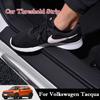 For Volkswagen VW Tacqua 2019-2026 Car Threshold Strip Protective Stickers Door Trunk Scratch Trampling Resistant Interior