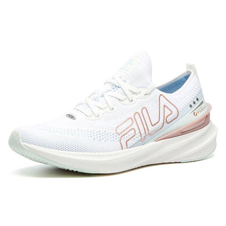 FILA Athletics Vola 200 Elegant Retro Fabric Low-Top Marathon Running Shoes Women sneaker Bright-White A12W112202FBW