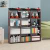 Best-Selling Multi-Layer Bookshelf: Three-Column Steel Pipe Bookcase for Home Storage & Student Organization