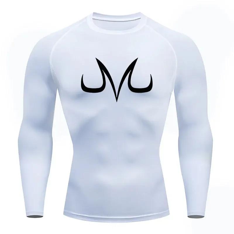 Clothing Fitness Anime Aesthetic Compression Shirt for Men Fitness Sport Quick Dry TShirts Tight Gym Tops Tee Summer Undershirts