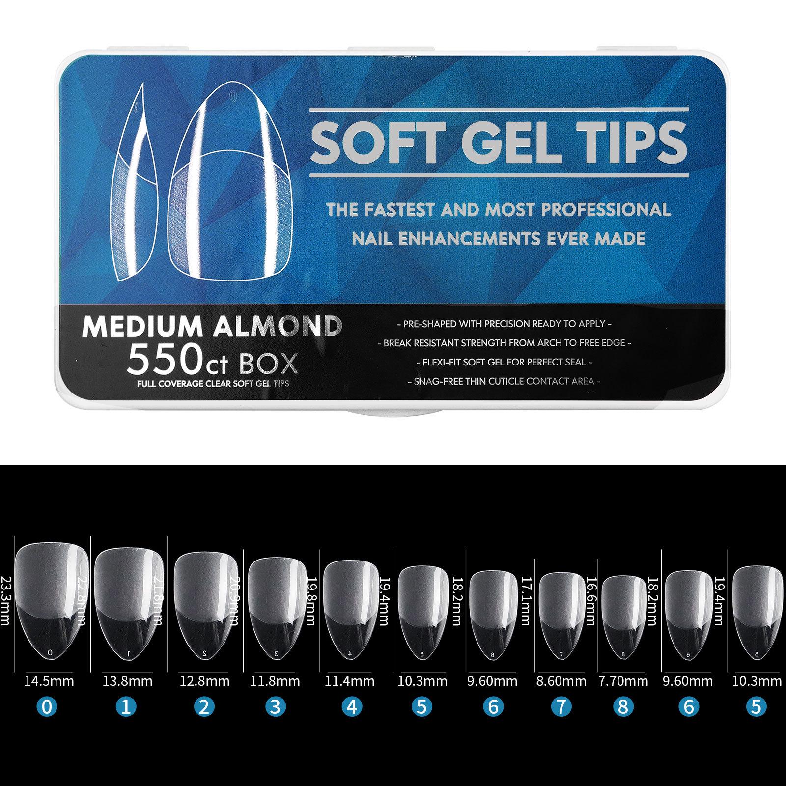 Porcelain White Frosted Long Almond Nail Tips - Ultra-Thin, Traceless, No-Carve False Nails