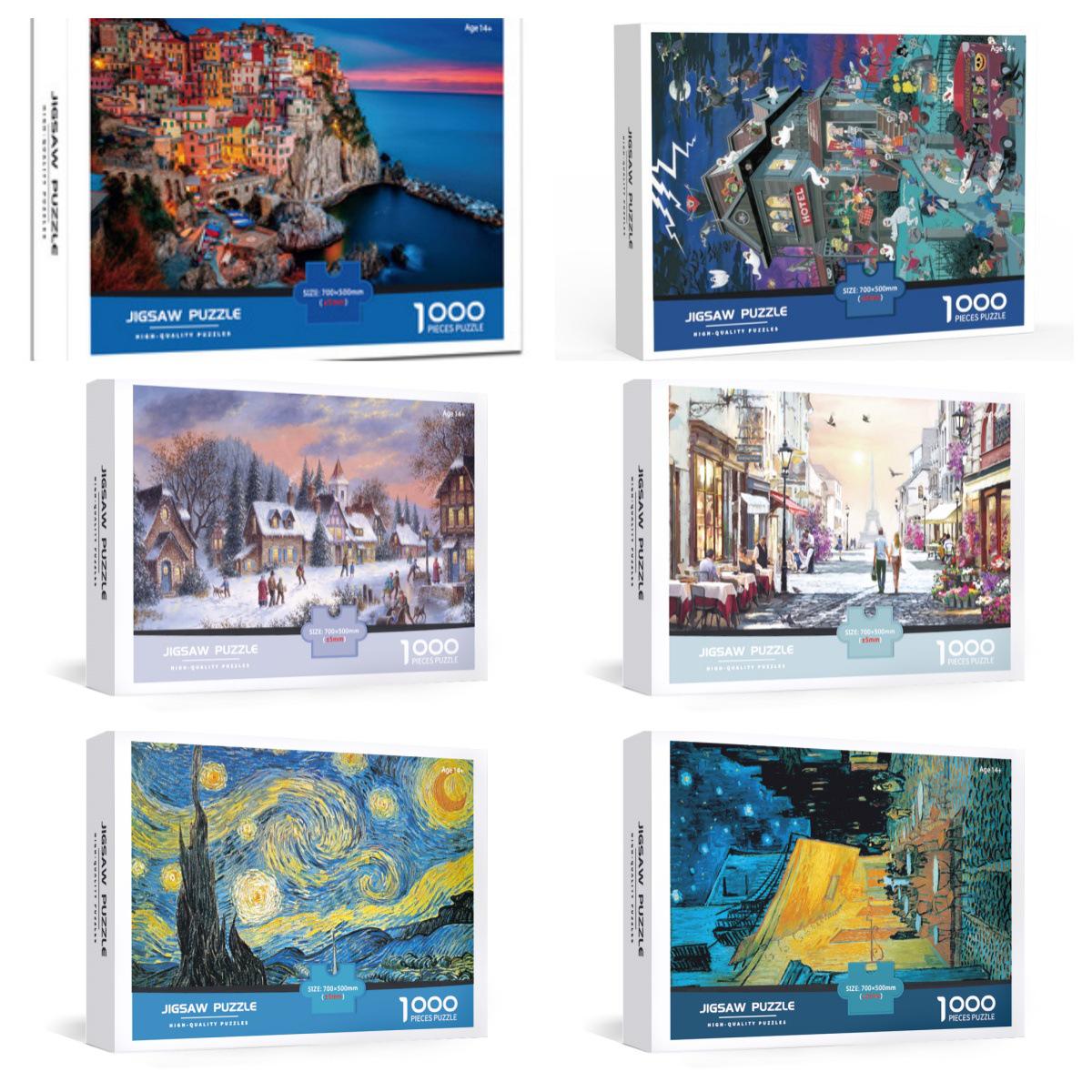 

Adult Jigsaw Puzzle - 1000 Pieces, 70x50 CM White Cardboard