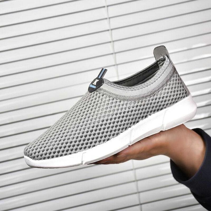 fashion breathable summer men loafers shoes flats lightweight casual Air mesh sneaker zapatillas deportivas shoes 459