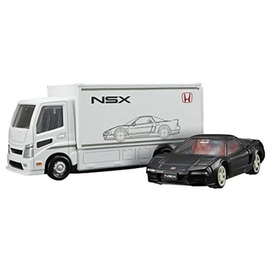 Takara Tomy Tomica Premium Transporter Honda NSX Type R miniature car toy ages 6 up boxed meets safety standards ST mark certification.