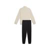 Puma Unisex 2 Piece Tracksuit Beige And Black Sportswear 687653-87