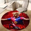 1pc Lamine Yamal  Print Round Carpet Chair Round Carpet Suitable for Bedroom Living Room Home Decorative Carpet