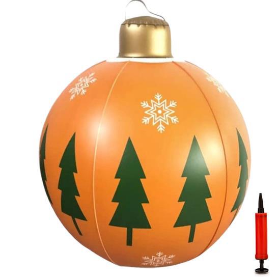 

24-дюймовые рождественские надувные шары, уличные украшения, рождественские украшения для двора, надувные украшения для сада и двора