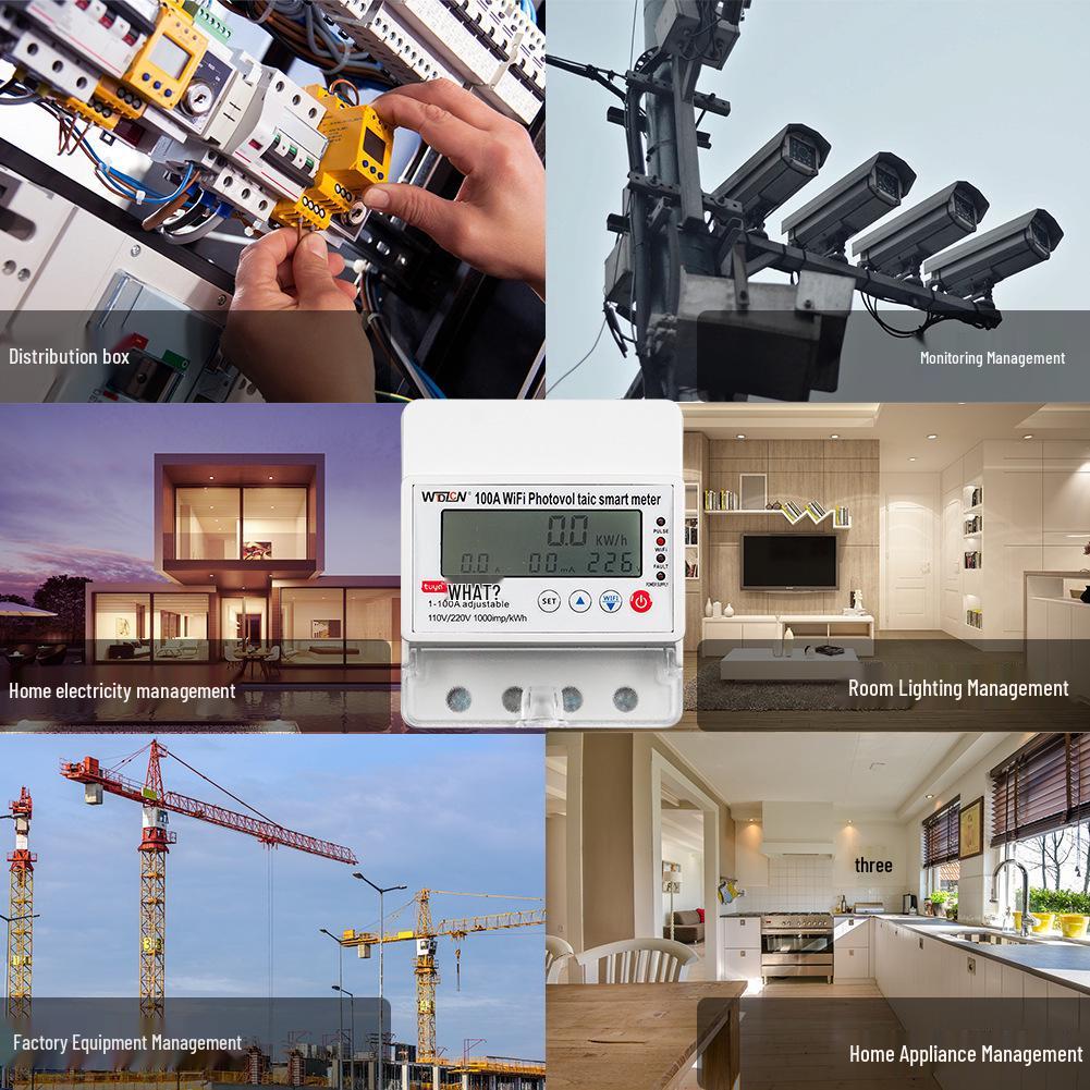 WiFi Smart Circuit Breaker with Bidirectional Metering & Voltage Protection, Prepaid Electricity Metering, Auto Reclosing & Timing Functions
