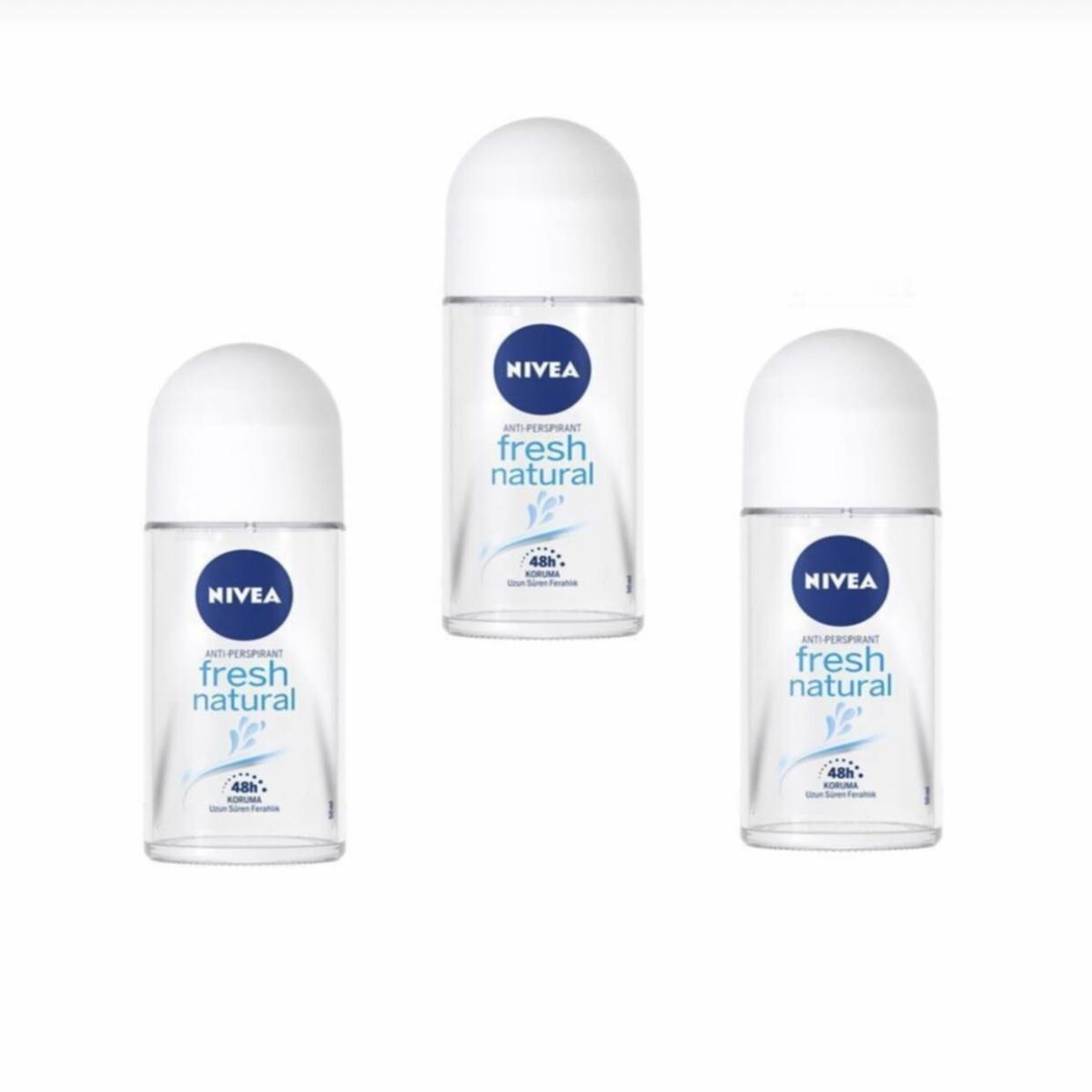 

Nivea Fresh Natural Роликовый роллер для женщин 50 мл X 3 шт. 2022 Подмышечный роллон