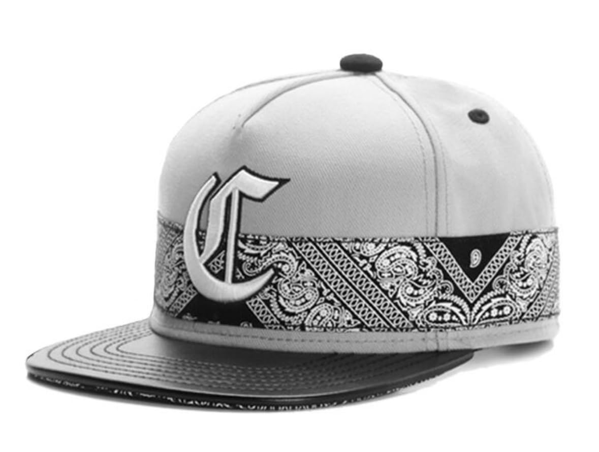 

Sproutsy Men s Snapback Flat Visor Bandana Cap